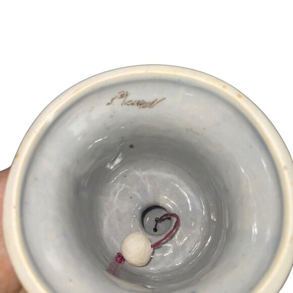 Ken Edwards Vintage Tonala Pottery Bell Folk Art Hand Painted Mexico - Picture 4 of 7